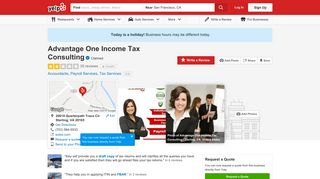 Advantage One Income Tax Consulting - 34 Reviews - Accountants ...