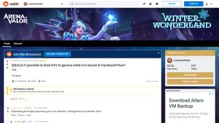 [SEA] Is it possible to bind AOV to garena while it is bound to ...