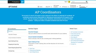 AP Coordinators | AP Central – The College Board
