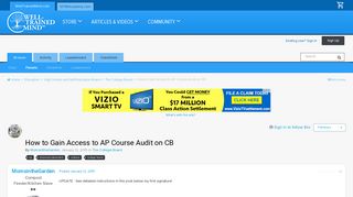 How to Gain Access to AP Course Audit on CB - The College Board ...