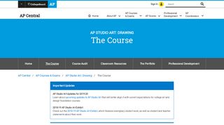 AP Studio Art: Drawing: The Course | AP Central – The College Board