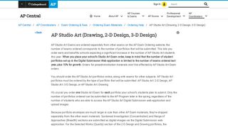 AP Studio Art (Drawing, 2-D Design, 3-D Design) – Ordering Help | AP ...