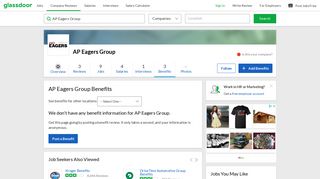 AP Eagers Group Employee Benefits and Perks | Glassdoor