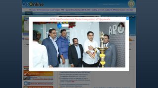 Welcome to APonline.gov.in, the official portal of Govt. of A P