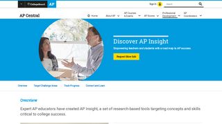 Discover AP Insight | AP Central — The College Board