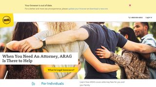 ARAG is there to help when you need an attorney or legal help
