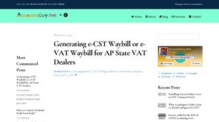 Generating e-CST Waybill or e-VAT Waybill for AP State VAT Dealers ...