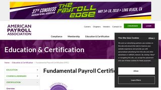 Fundamental Payroll Certification (FPC) - American Payroll Association