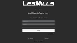 Login - Les Mills Asia Pacific
