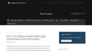 How To Configure Apache Web Login Authentication and Authorization