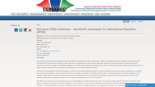 Vancouver 2020 Conference - Asia Pacific Association for ...