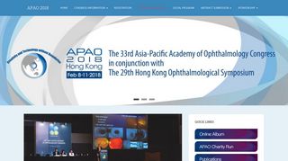 Program Overview – APAO 2018