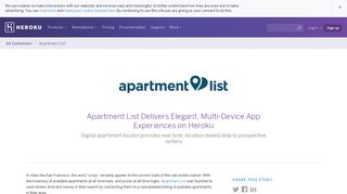 Apartment List - Customer Success | Heroku