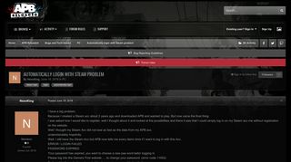 Automatically login with Steam problem - PC - GamersFirst Forums