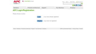 Login/Registration - APC