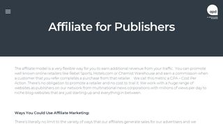 Affiliate for Publishers - APD
