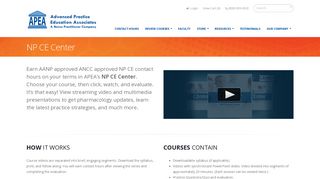 Earn AANP approved ANCC approved NP CE | APEA CE Center