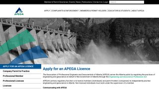 Apply for an APEGA Licence | APEGA