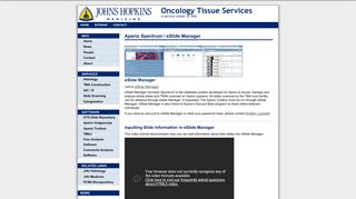 Aperio Spectrum / eSlide Manager - Oncology Tissue Services of ...