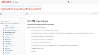 LOGIN Procedure - Oracle Docs