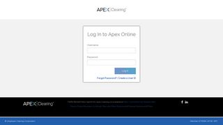 Log In - Apex Clearing