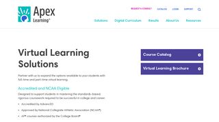 Virtual Learning Solutions | Apex Learning
