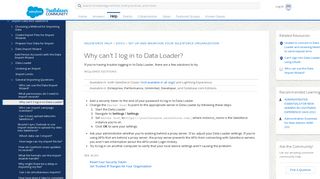 Why can't I log in to Data Loader? - Salesforce Help