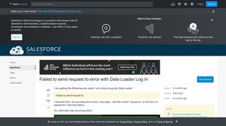 login - Failed to send request to error with Data Loader Log In ...