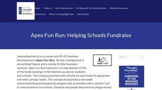 Apex Fun Run: Helping Schools Fundraise - Better Leaders Better ...