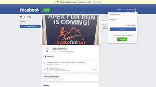 Apex Fun Run - Facebook