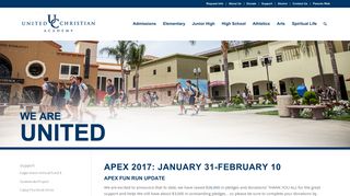 APEX Fun Run – United Christian Academy