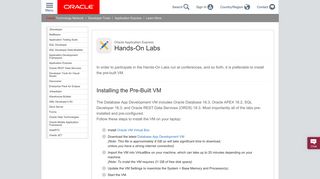 Application Express Hands-On Labs - Oracle APEX