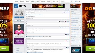 Forum thread: APEX HACKING? | HLTV.org