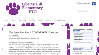 The Apex Fun Run is TOMORROW!!! We are so proud... - Liberty Hill ...