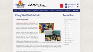 APG School Bahrain Primary School Bahrain