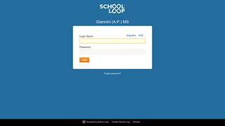 Login - AP Giannini Middle School - School Loop