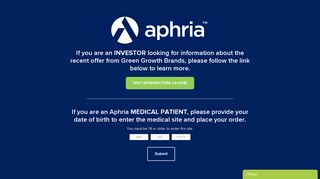 Register as a Patient | Aphria | Medical Marijuana Canada