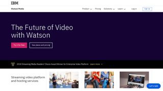 Streaming Video Platform & Hosting Services| Watson Media