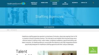 HealthcareSource for Healthcare Staffing Agencies