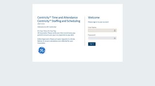 Centricity ™ Time and Attendance, Centricity ™ Staffing and Scheduling