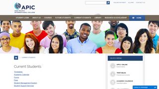 Current Students | APIC Website - Asia Pacific International College