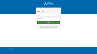 APICS: Log In | Access Manager