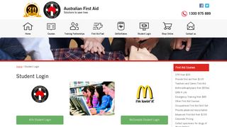 Student Login | Online Learning | Australian First Aid