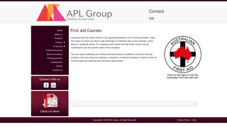 First Aid Courses - APL Group