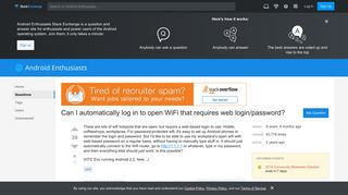 wi fi - Can I automatically log in to open WiFi that requires web ...