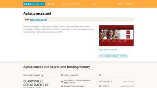 Aplus.cmcss.net server and hosting history