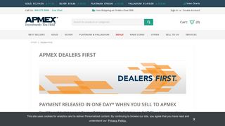APMEX Dealers First Program for Coin Dealers / Silver Dealers / Gold ...