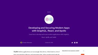 Learn to Develop and Secure React Apps with GraphQL, Apollo, and ...
