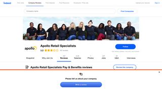 Working at Apollo Retail Specialists: 68 Reviews about Pay & Benefits ...