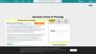Apostolic School of Theology | Revolvy